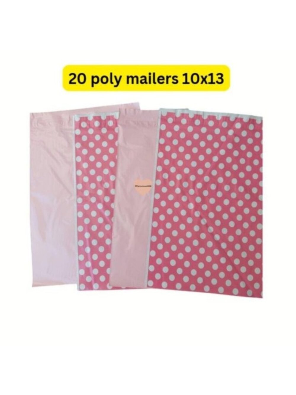 20 Mixed Mailers 10 Pink 10 polka dot size 10x13